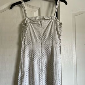 white polka dot dress from forever 21 size small.